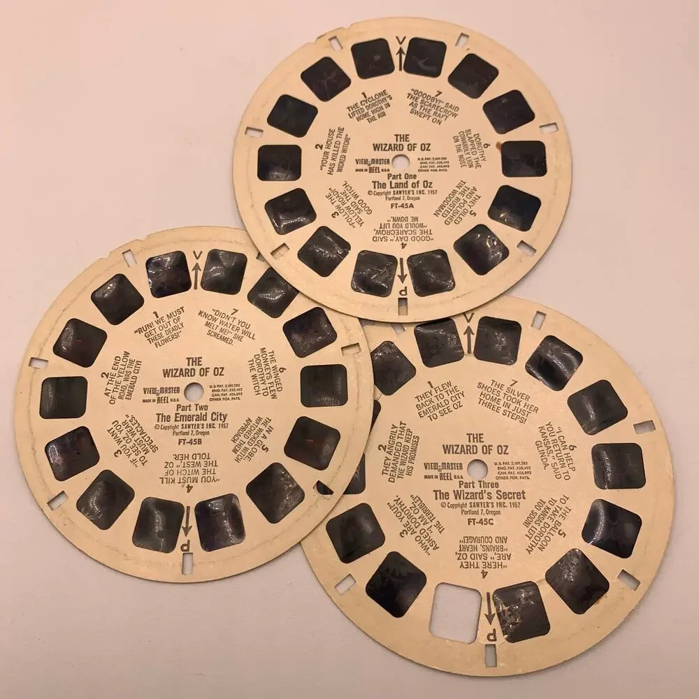 Vintage Sawyer’s View-Master Wonderful Wizard of Oz Packet FT45 3 Reels Booklet